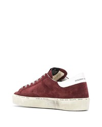 Мужские темно-красные низкие кеды от Golden Goose