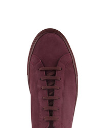 Мужские темно-красные низкие кеды от Common Projects