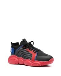 Мужские темно-красные низкие кеды от Moschino