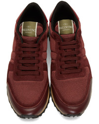 Мужские темно-красные низкие кеды от Valentino