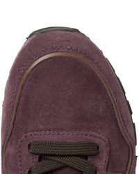 Мужские темно-красные низкие кеды от Tod's