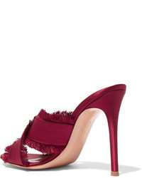 Темно-красные сабо от Gianvito Rossi