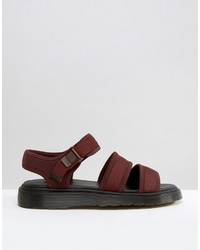 Мужские темно-красные сандалии от Dr. Martens