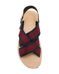 Мужские темно-красные сандалии от Marni