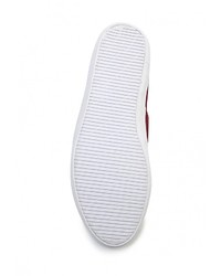 Мужские темно-красные слипоны от Lacoste