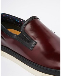 Мужские темно-красные слипоны от Paul Smith