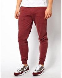 Мужские темно-красные спортивные штаны от Asos