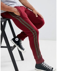 Мужские темно-красные спортивные штаны от Le Breve