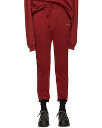 Мужские темно-красные спортивные штаны от Vetements