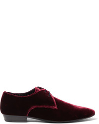Темно-красные туфли дерби от Saint Laurent