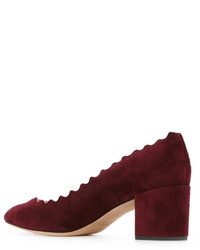 Темно-красные туфли от Chloé