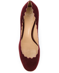 Темно-красные туфли от Chloé