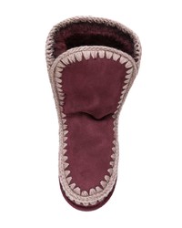 Темно-красные угги от Mou