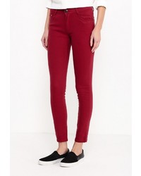 Темно-красные узкие брюки от Adrixx