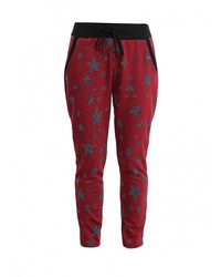 Темно-красные узкие брюки от Aurora Firenze