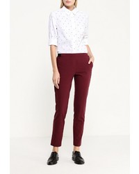 Темно-красные узкие брюки от Befree