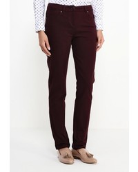 Темно-красные узкие брюки от Bestia