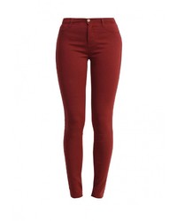 Темно-красные узкие брюки от Dorothy Perkins