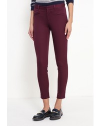 Темно-красные узкие брюки от Gap