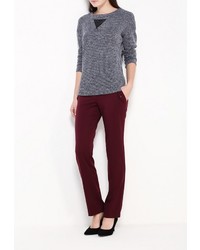 Темно-красные узкие брюки от Gloss