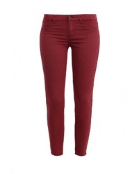 Темно-красные узкие брюки от Jennyfer