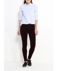 Темно-красные узкие брюки от Medicine