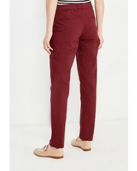 Темно-красные узкие брюки от Modis