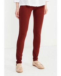 Темно-красные узкие брюки от Modis