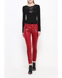 Темно-красные узкие брюки от Morgan