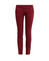 Темно-красные узкие брюки от Perfect J