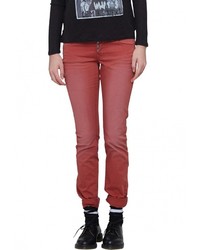 Темно-красные узкие брюки от s.Oliver Denim