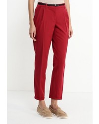 Темно-красные узкие брюки от Top Secret