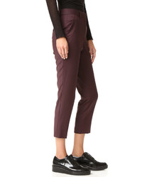 Темно-красные узкие брюки от Theory