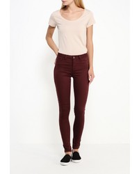 Темно-красные узкие брюки от Vero Moda