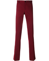 Мужские темно-красные хлопковые брюки от Etro