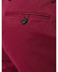 Мужские темно-красные хлопковые брюки от Etro