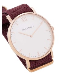 Мужские темно-красные часы от PAUL HEWITT