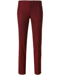 Женские темно-красные шерстяные брюки от P.A.R.O.S.H.