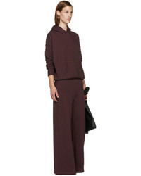 Темно-красные широкие брюки от Simon Miller