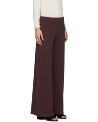 Темно-красные широкие брюки от Simon Miller