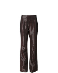 Темно-красные широкие брюки от Jean Louis Scherrer Vintage