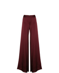 Темно-красные широкие брюки от Romeo Gigli Vintage