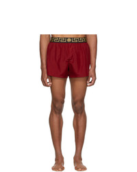 Темно-красные шорты для плавания от Versace Underwear