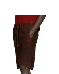 Мужские темно-красные шорты от Boris Bidjan Saberi