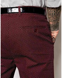 Мужские темно-красные шорты от Asos