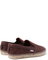 Мужские темно-красные эспадрильи от Jimmy Choo