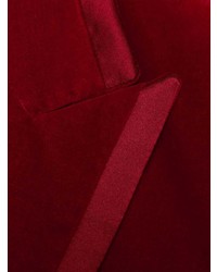 Мужской темно-красный бархатный пиджак от Gucci