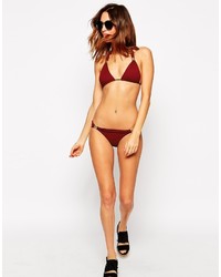 Темно-красный бикини-топ от Melissa Odabash