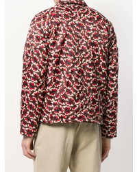 Мужской темно-красный бомбер с принтом от Marni