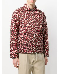 Мужской темно-красный бомбер с принтом от Marni